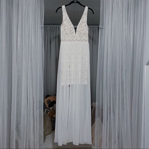 LULUS White Maxi Dress